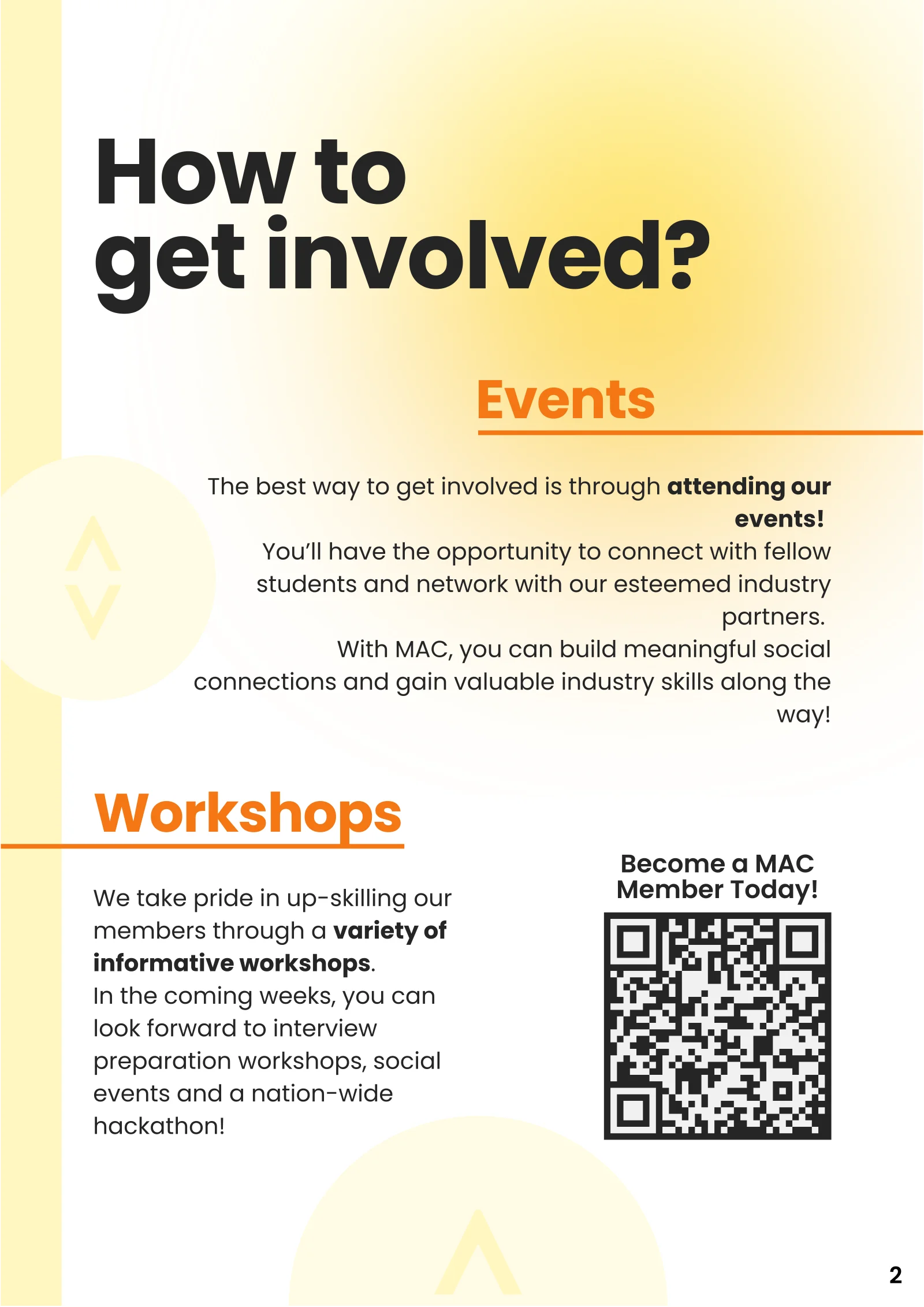 How to Get Involved - Events & Workshops